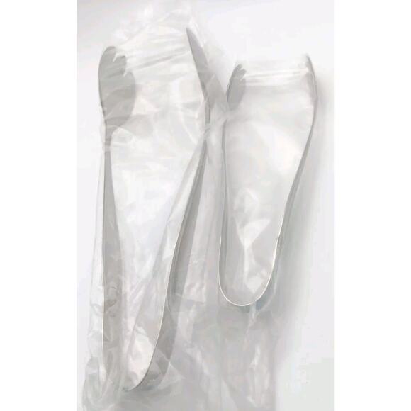 Lenox Hayden Salad Tongs Large & Small Set 18/10 Stainless Glossy Flatware New - Picture 5 of 5